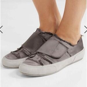 Pedro Garcia Palmira Sneaker in Fox Satin. Women’s Size 36